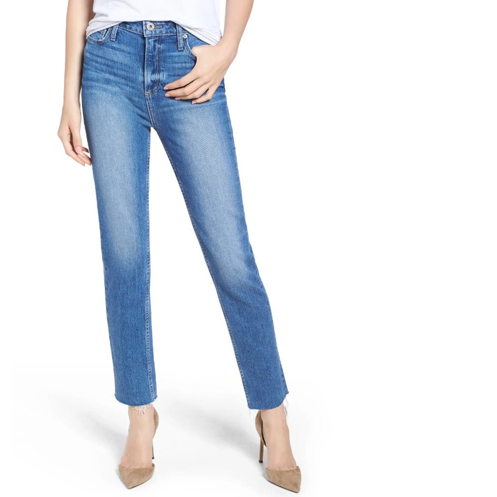PAIGE | Hoxton Slim Denim Jeans in Birdie Size 26